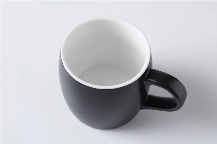 Unique Oval Ceramic Cup: Ideal for Tea or Espresso