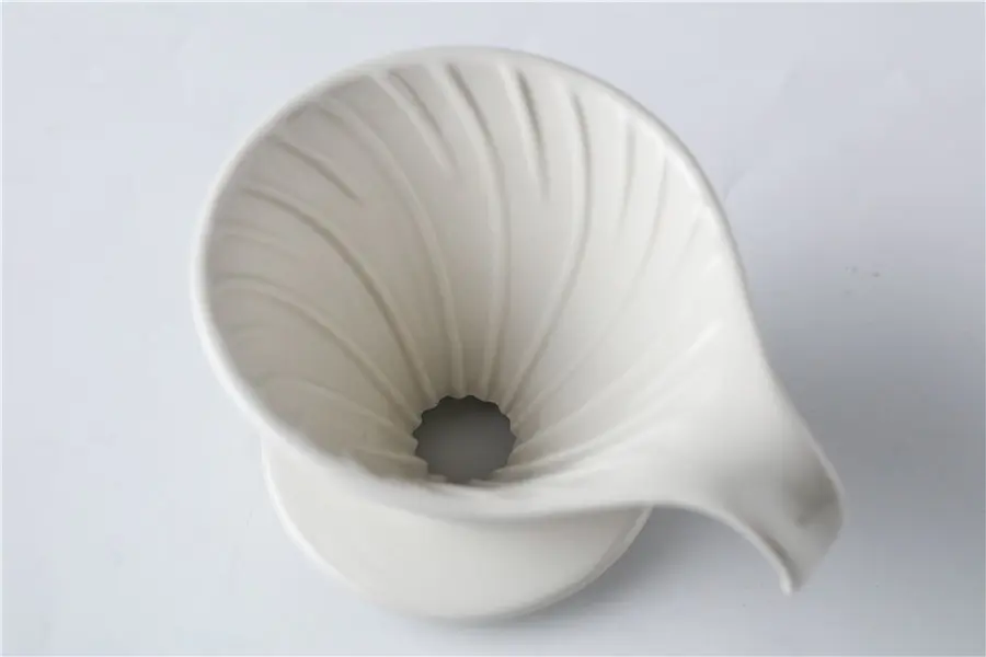 Ceramic Coffee Funnel- White and black color