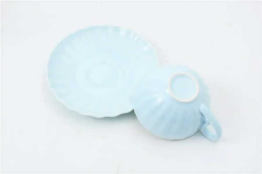 Macaron-Colored Ceramic Tea Set | Stylish Teapot, Cup & Saucer | Factory Direct