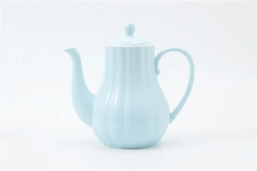 Macaron-Colored Ceramic Tea Set | Stylish Teapot, Cup & Saucer | Factory Direct