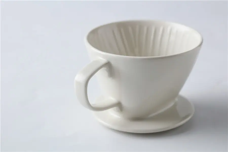 Ceramic Coffee Funnel- White and black color