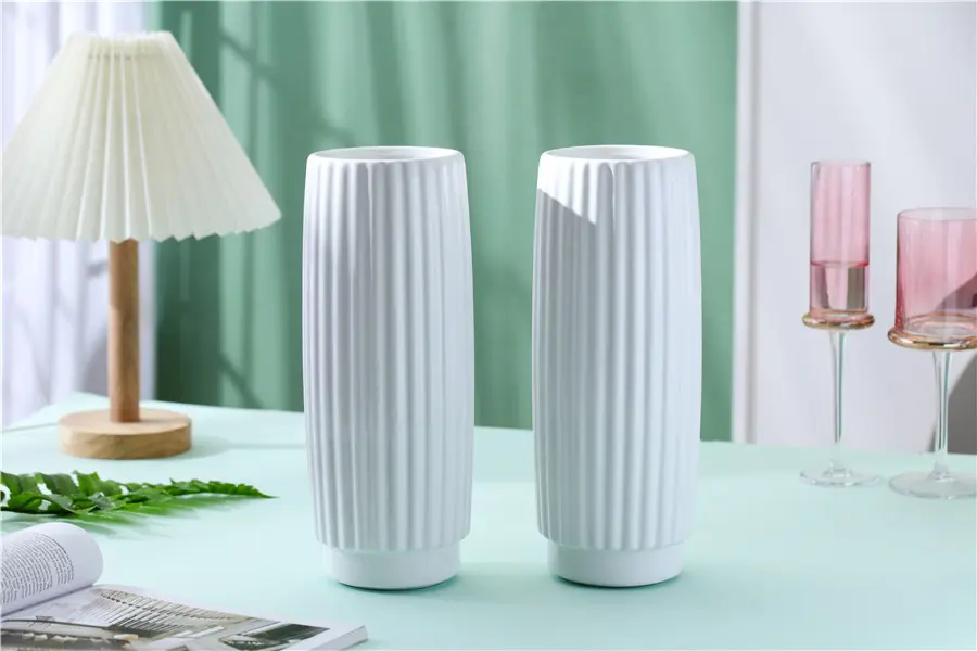Minimalist Frosted Vase for Modern Home Decor