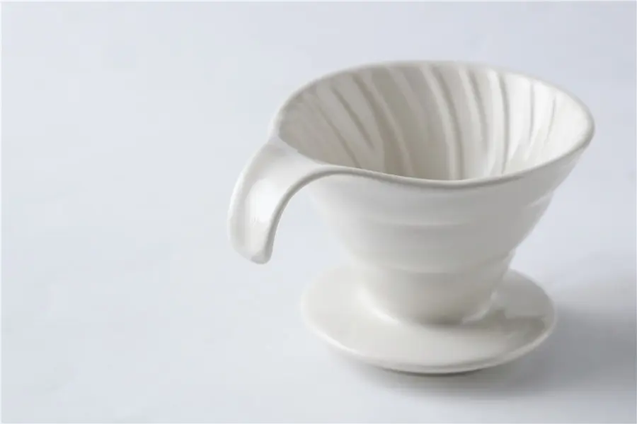 Ceramic Coffee Funnel- White and black color