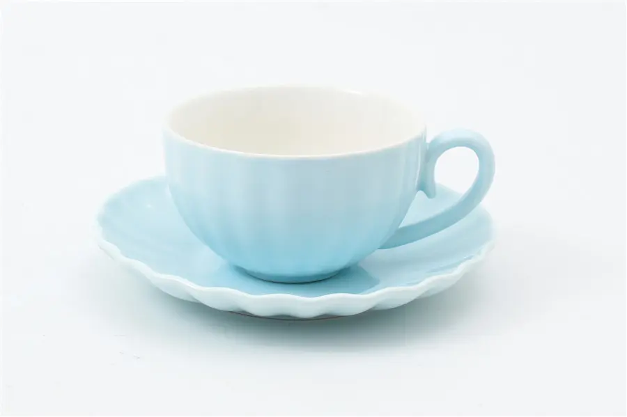 Macaron-Colored Ceramic Tea Set | Stylish Teapot, Cup & Saucer | Factory Direct