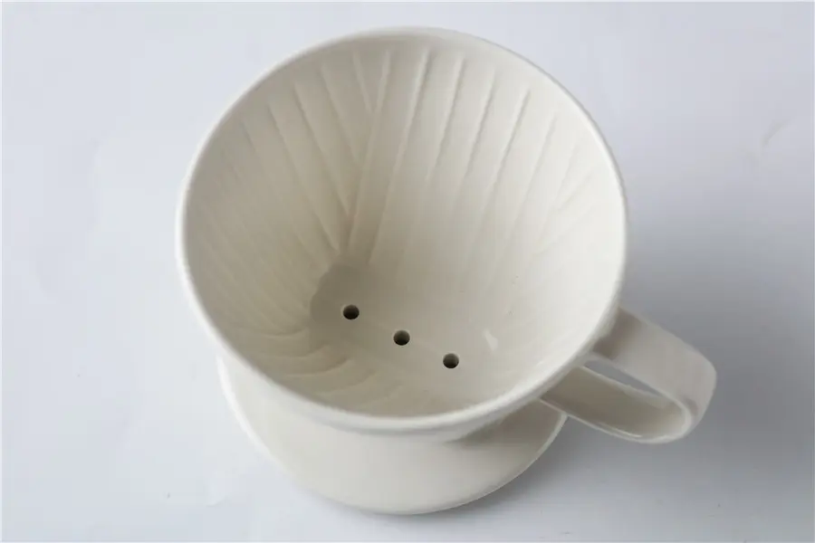 Ceramic Coffee Funnel- White and black color