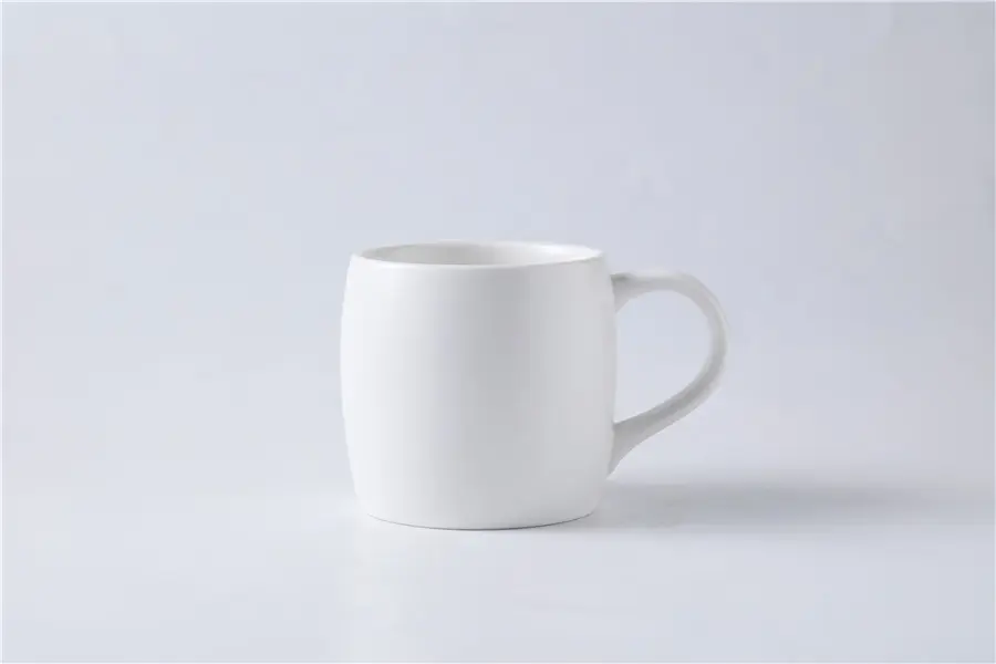 Unique Oval Ceramic Cup: Ideal for Tea or Espresso