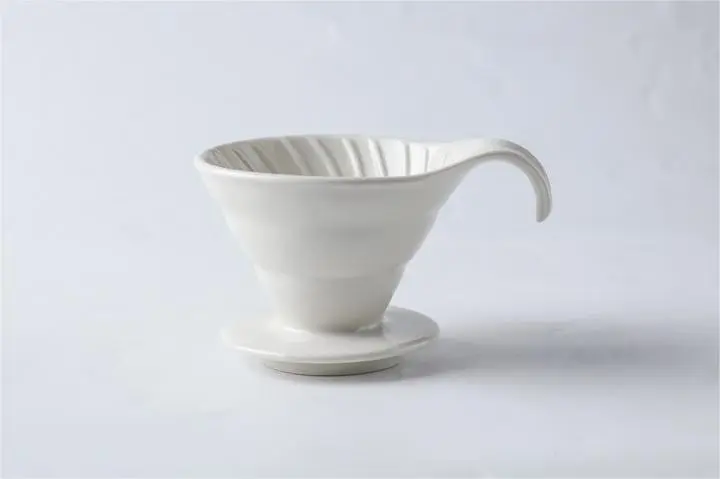 Ceramic Coffee Funnel- White and black color